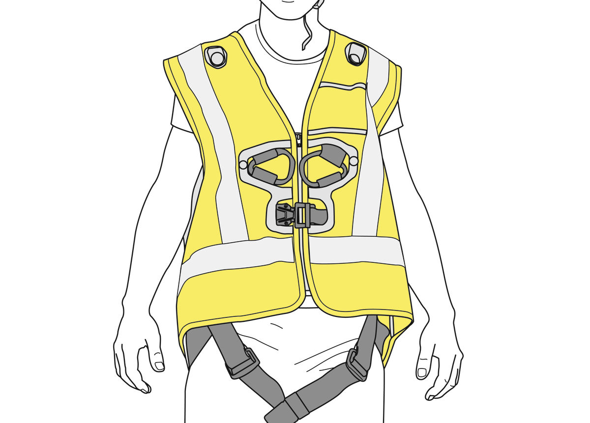 PETZL HI-VIZ WAISTCOAT NEWTON