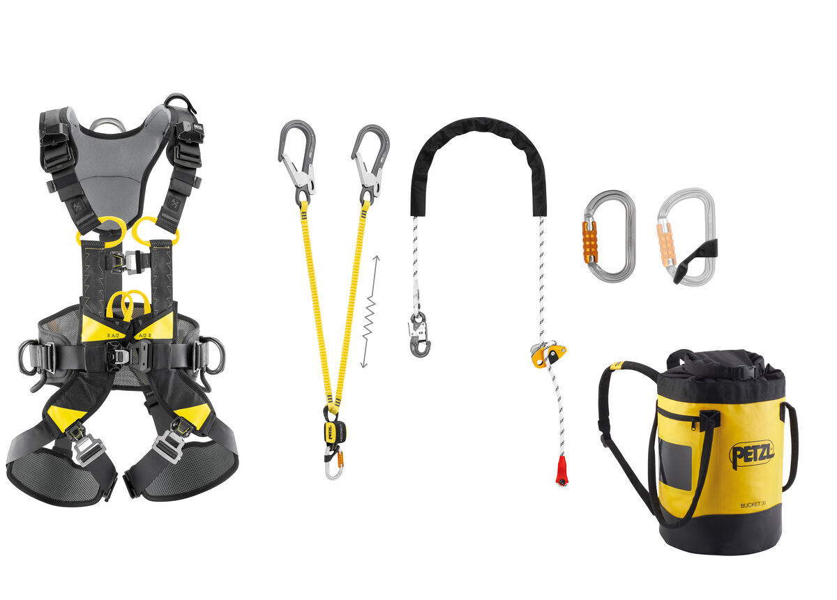PETZL SET FALL ARREST & WORK POSITIONING KIT
