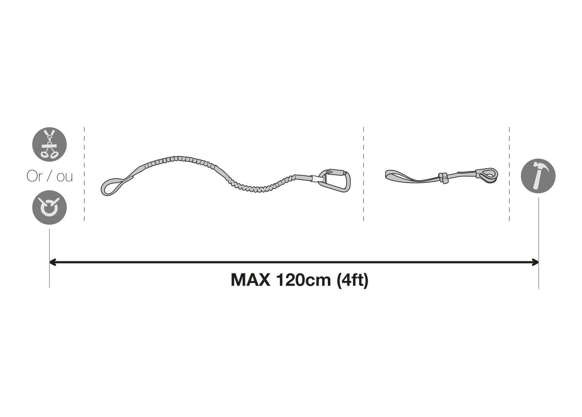 PETZL FALL PROTECTION LINE TOOLEASH