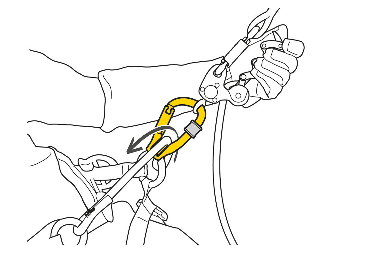 PETZL ROPE PULLEY CARABINER ROLLCLIP Z